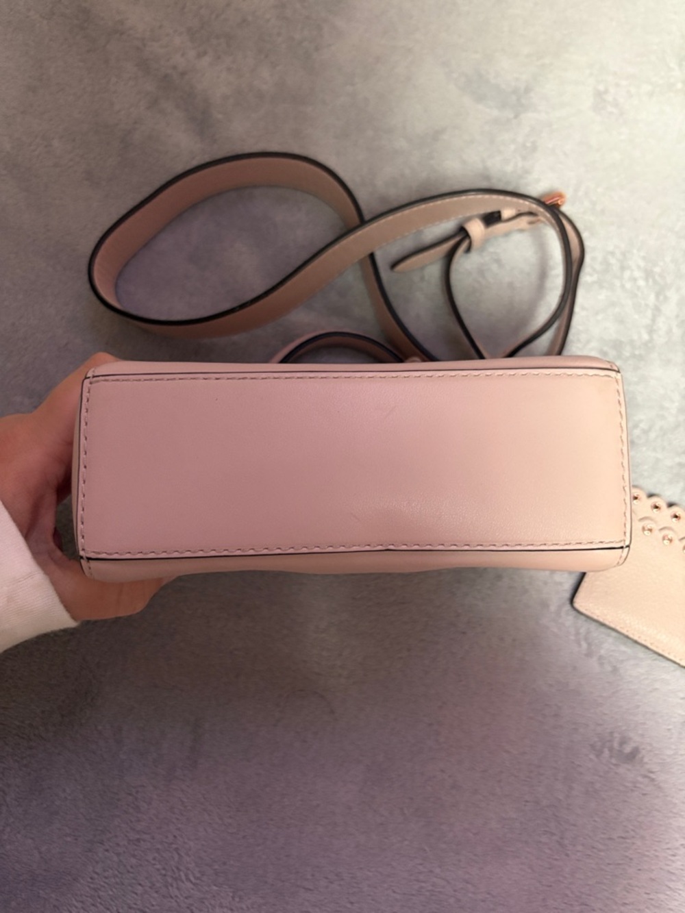 Michael Kors Blush Scalloped Top-Handle Mini Crossbody with Cardholder - Picture 4 of 7